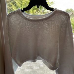 Silence and Noise White cropped sweater